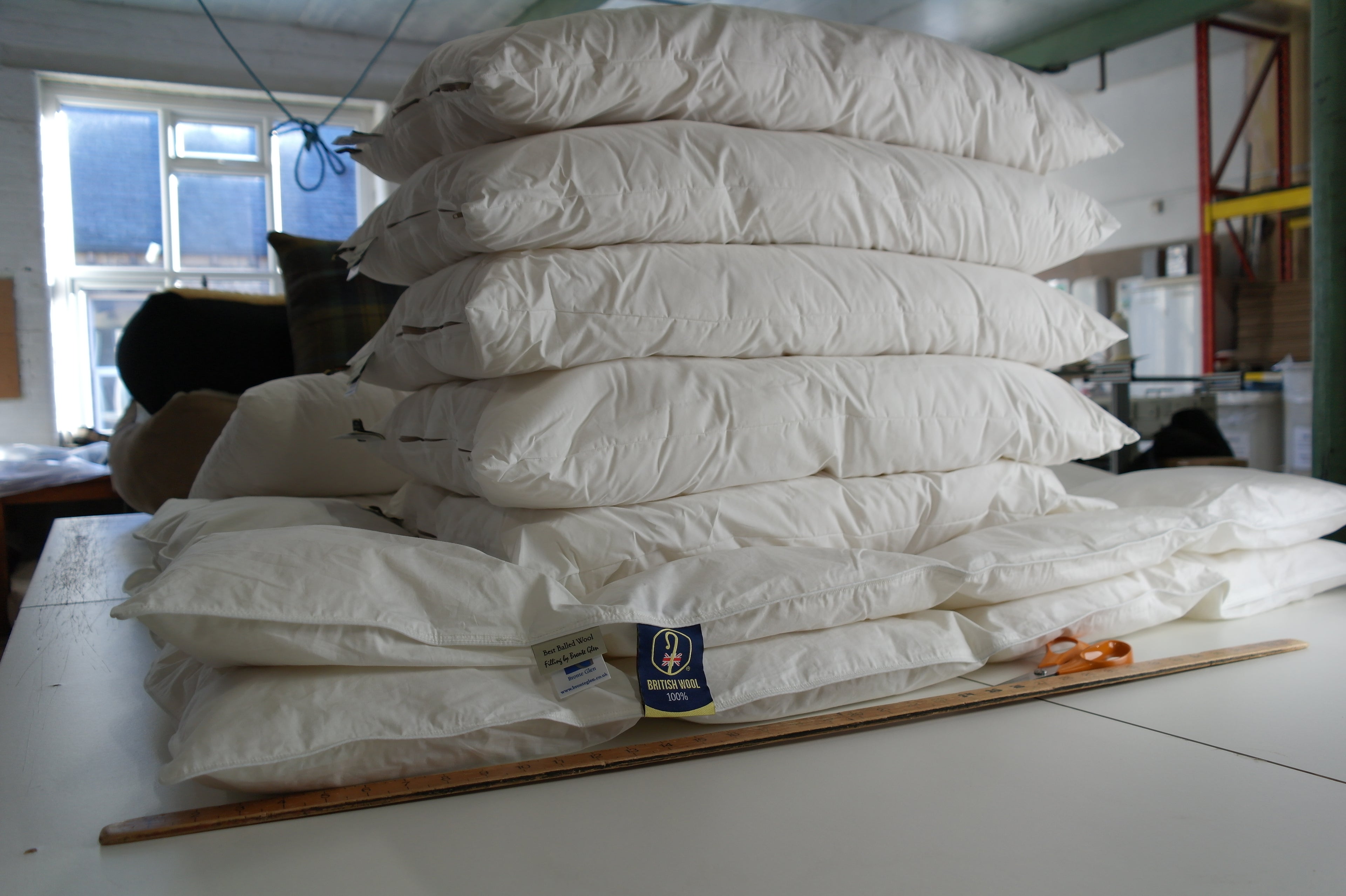 British Wool Filled Pillows