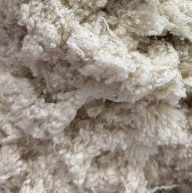 Close up of Woolups SIlk Fibre. 